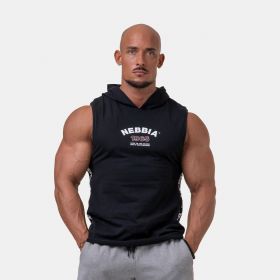 Maiou cu glugă pentru bărbați Black - NEBBIA
