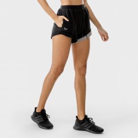 Pantaloni scurți pentru femei Lab Black Titanium - SQUATWOLF