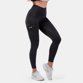 Colanți pentru femei Active High Waist Smart Pocket Black - NEBBIA