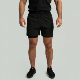 Pantaloni scurți 2in1 black - STRIX