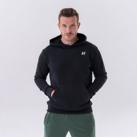 Hanorac pentru bărbați Pouch Pocket Black - NEBBIA