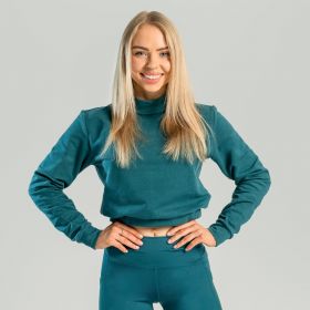 Hanorac pentru femei Essential High-Neck Deep Teal - STRIX