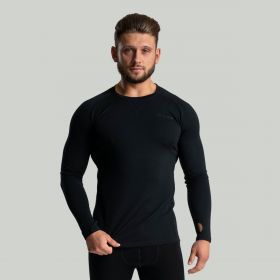 Bluză cu mânecă lungă MERINO I Black - STRIX