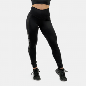 Colanți pentru femei Classic High Waist Intense Iconic Black - NEBBIA