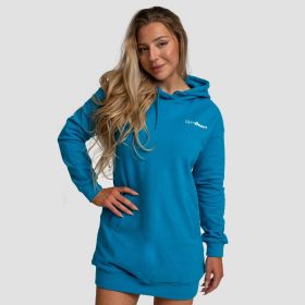 Hanorac pentru femei Limitless Longline Aquamarine - GymBeam