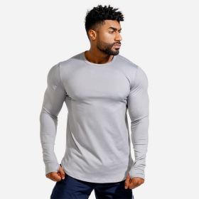 Bluză Long Sleeve Statement Muscle Grey - Squat Wolf