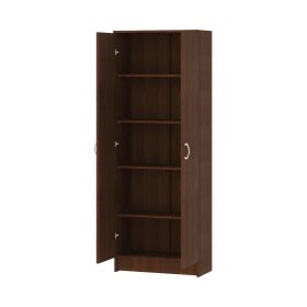 Biblioteca Flint, 2 Usi, Wenge, 70 x 32 x 200 cm