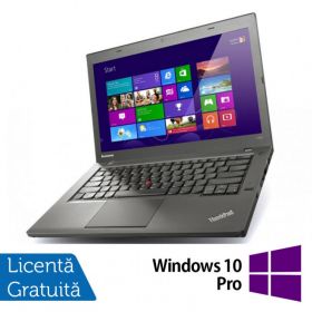 Laptop Refurbished Lenovo ThinkPad T440s, Intel Core i7-4600U 2.10GHz, 8GB DDR3, 256GB SSD, 14 Inch Full HD, Webcam + Windows 10 Pro