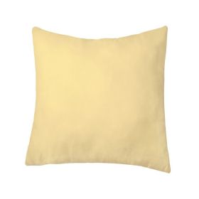 Perna 70x70 Somnart Belina, microfibra, lavabila la masina, vidata, Galben