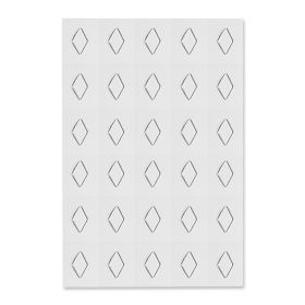 Decor de unghii transparent - Romb
