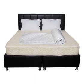 Set Saltea Supeortopedica SOFIA 140x200x20 plus 2 perne microfibra 50x70 plus Husa hipoalergenica