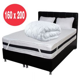 Set Avantaj saltea superortopedica Tulip 160x200x30 plus 2 perne 50 x70 plus Husa plus Pilota microfibra iarna 180x200