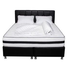 Set Saltea Memory foam Crin 180x200x25 plus husa hipoalergenica plus 2 perne microfibra 50x70