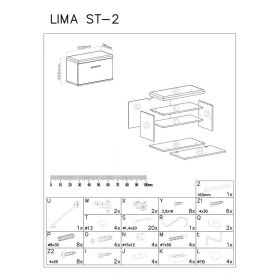 Pantofar tip Taburete HM Lima ST2 stejar sonoma