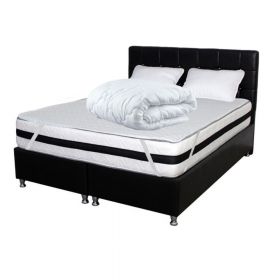 Set Avantaj Saltea Memory Foam cu arcuri Azalee 180x200x25 plus 2 perne plus Husa hipoalergenica plus Pilota iarna 200x200