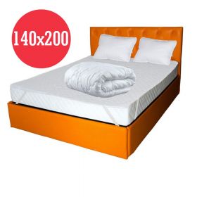 Set Avantaj Saltea Pegas Comfort Flex 140x200 plus 2 perne plus Husa hipoalergenica plus Pilota iarna microfibra 180x200