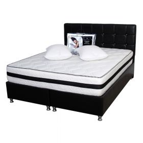 Set saltea Roza Super Lux Ortopedica 180x200x26 plus 2 perne microfibra 50x70 plus Husa hipoalergenica