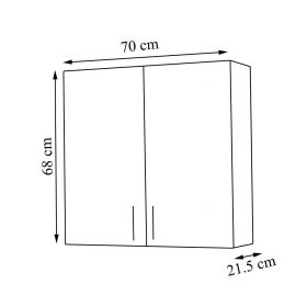 Dulap baie Roma 70 x 68 cm