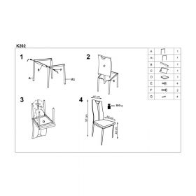 Scaun living HM K202 crem