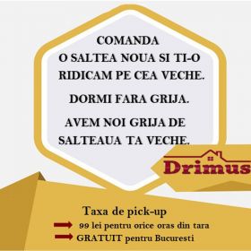 Set Saltea Clasic Coral 180x200x19 plus 2 perne microfibra 50x70