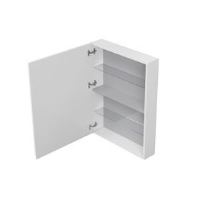 Dulap baie cu oglinda CS Monde - 60 cm, suspendat, alb