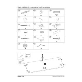 Set mobilier hol cu oglinda SL P003 alb