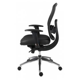 Scaun ergonomic mesh cu tetiera Oklahoma negru Negru