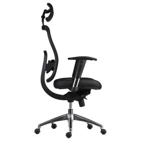 Scaun ergonomic mesh cu tetiera Oklahoma negru Negru