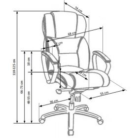 Scaun directorial piele HM Foster bej Maro