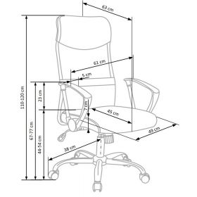 Scaun ergonomic mesh HM Vire portocaliu Portocaliu