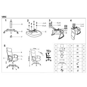Scaun ergonomic mesh HM Vire verde Verde