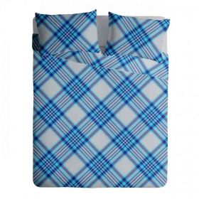Lenjerie pat matrimonial creponata SCOTTISH V4