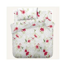 Lenjerie pat matrimonial creponata Rosemallow v. 1