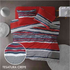 Lenjerie pat matrimonial creponata STARDUST V3