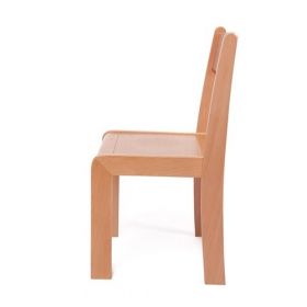 Scaun lemn gradinita Bambi, H31, natur
