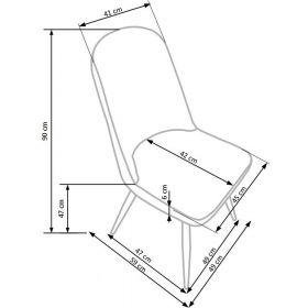 Scaun living HM K214 fag/gri