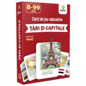 Carti de joc educative - Tari si capitale