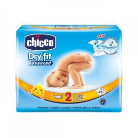 Scutece Chicco Dry Fit Advanced Mini, nr.2, 3-6kg, 25buc