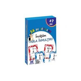56 de jetoane. Invatam tabla inmultirii
