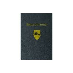 Biblia de studiu Andrews. Editie de lux, coperta piele, neagra, margini aurii