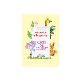 Carte de colorat. Animale salbatice