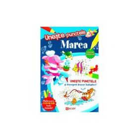 Carte de colorat. Uneste punctele. Marea