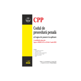 Codul de procedura penala si Legea de punere in aplicare - Petrut Ciobanu