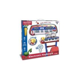Orga electronica rosie cu scaun si microfon, Bontempi