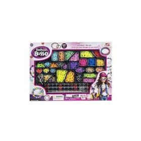 Set creativ cu accesorii pentru realizarea bratarilor din elastic, multicolor