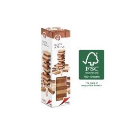 Joc turnul de lemn natural, Block &amp; Block Cayro