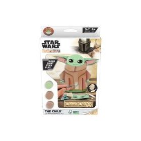 Macheta de asamblat, Star Wars, The Child, cu 20+ piese din lemn + vopsea, pensula si adeziv inclus