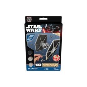 Macheta de asamblat, Star Wars, Tie Fighter, cu 30+ piese din lemn + vopsea, pensula si adeziv inclus