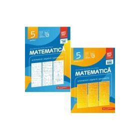 Pachet Consolidare 2024 clasa a 5-a. Matematica. Aritmetica, algebra, geometrie (partea 1 si partea a 2-a) - Maria Zaharia