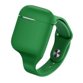 Brățară cu capac de carcasă pentru Apple Airpods 1/2 verde inchis